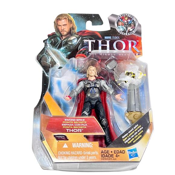 Thor Action Figure 2011 Marvel Movie Series The Mighty Avengers Sword Spike New - Picture 1 of 4